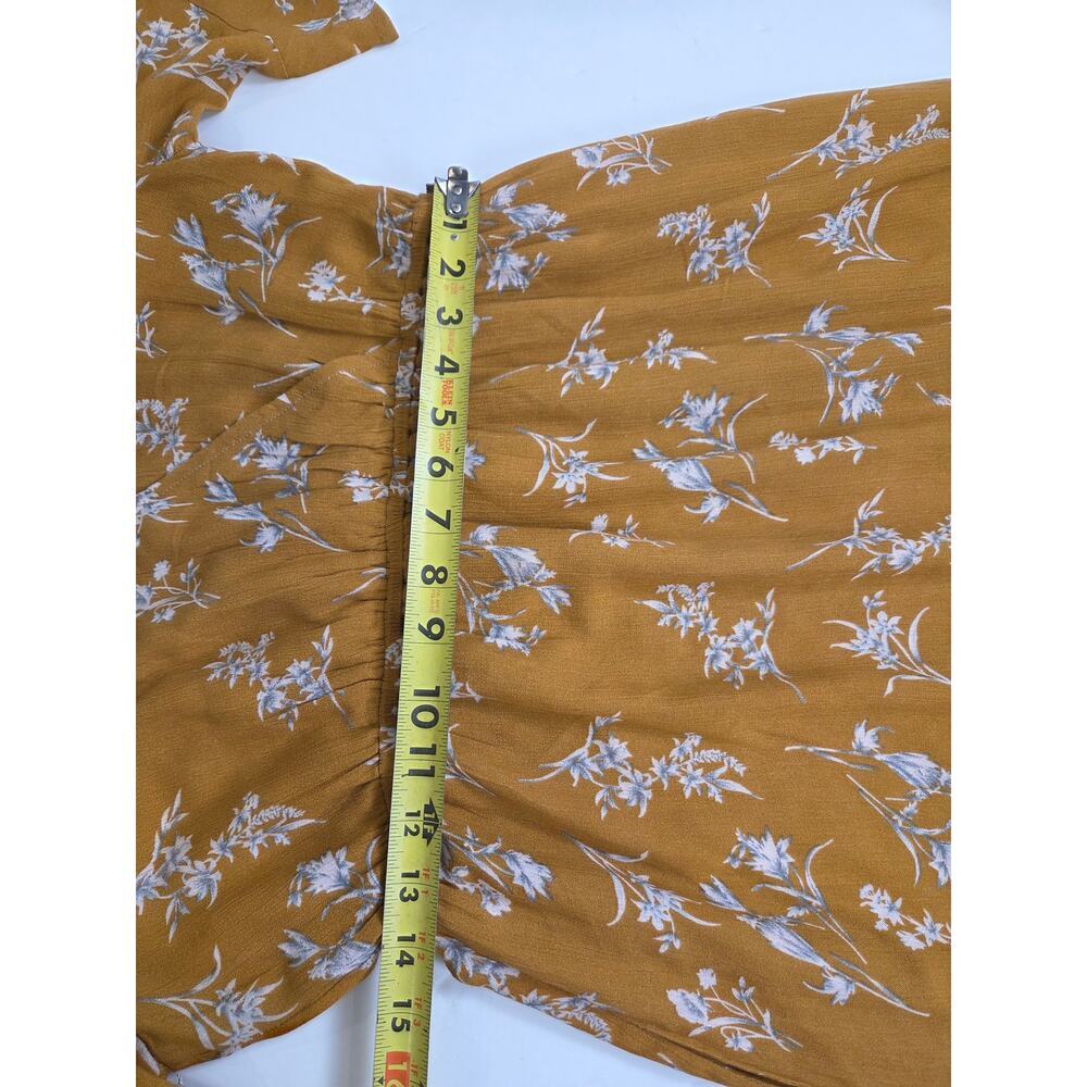 POLAGRAM Mustard Yellow Maxi Dress Medium - Picture 5 of 9